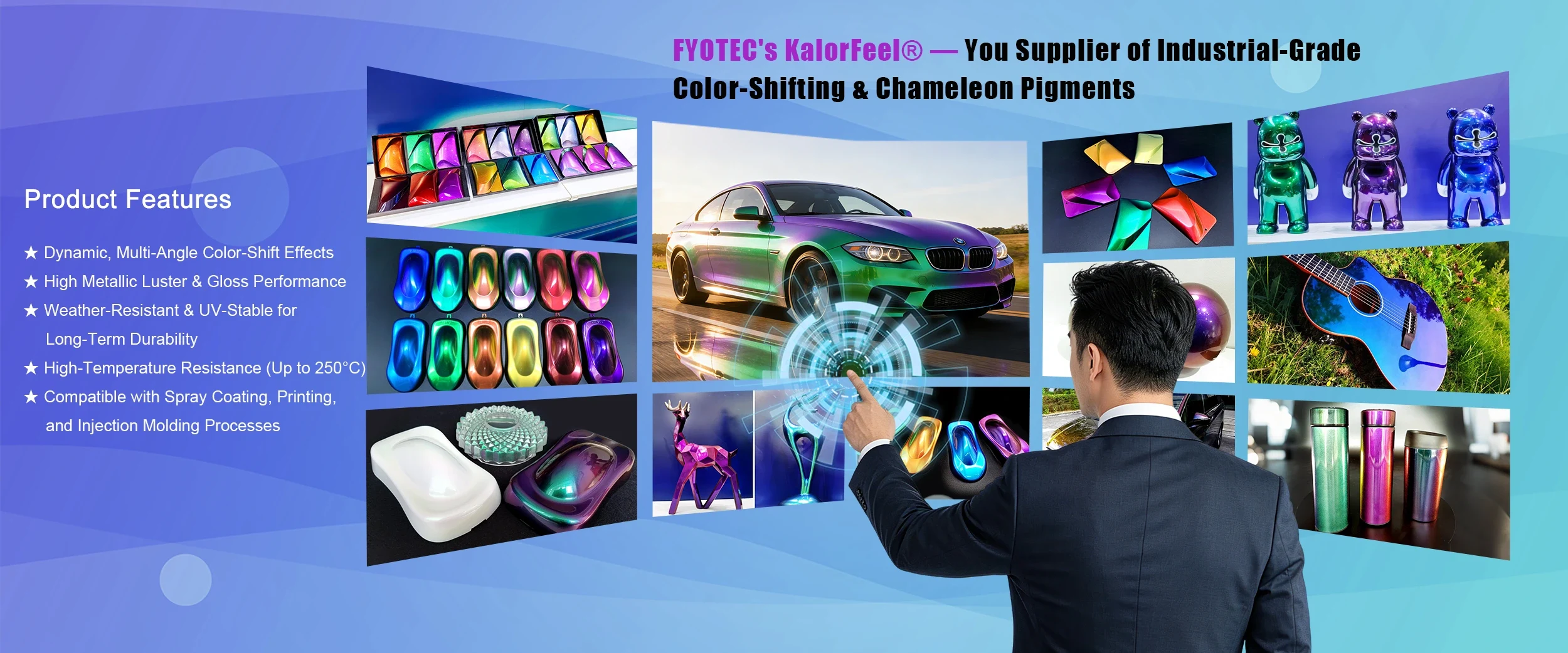 OEM Sənaye dərəcəli Optik Rəng dəyişdirən Piqmentlər Təchizatçısı